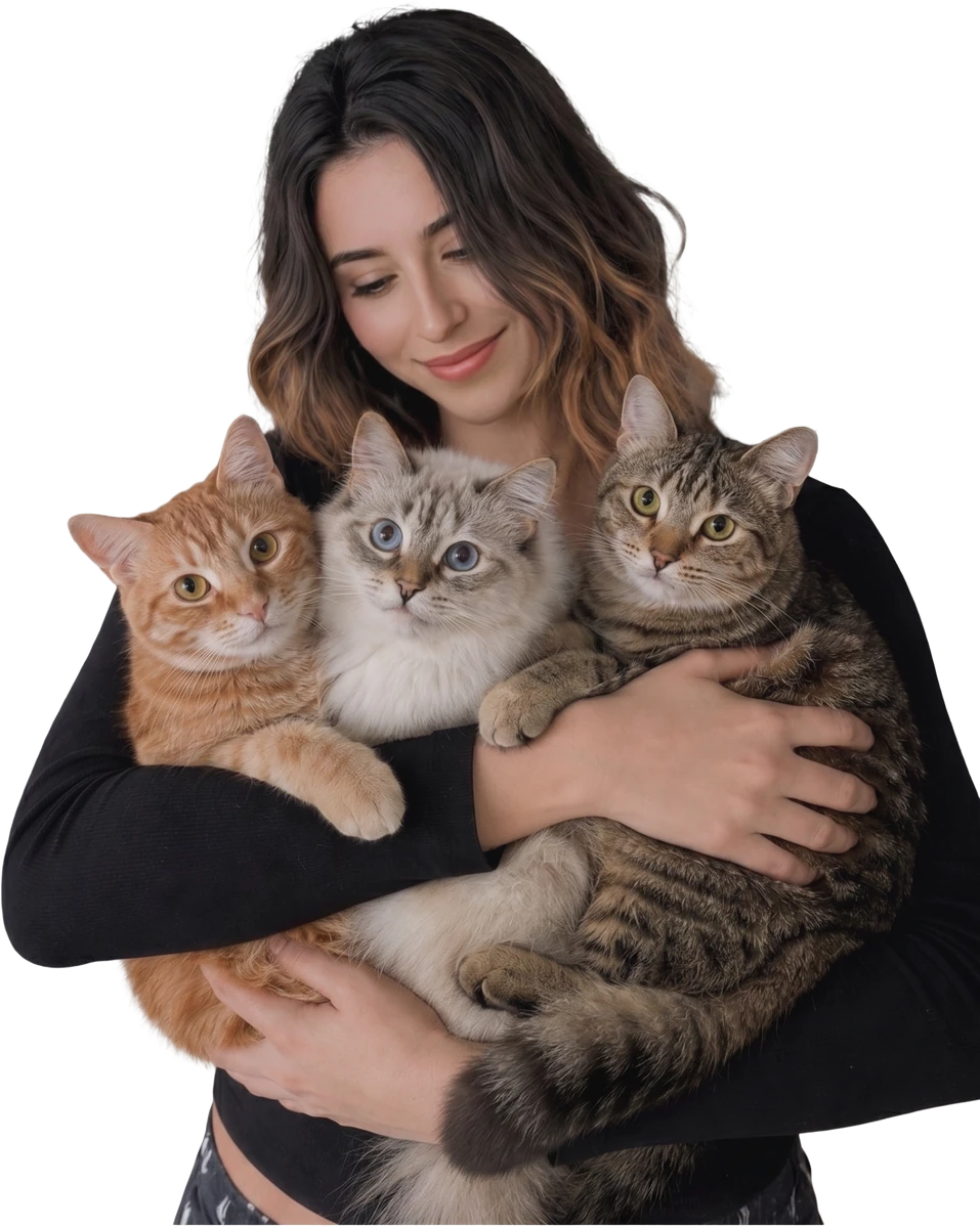 Robin holding Zorro, MJ and Dina.