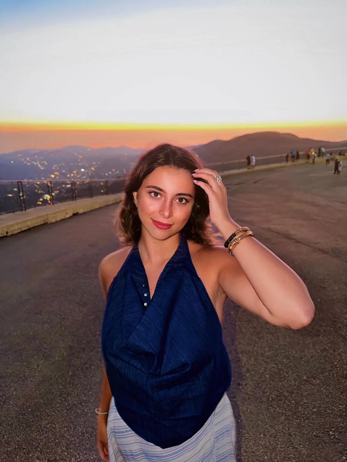 Portrait of Robin Abboud at sunset.